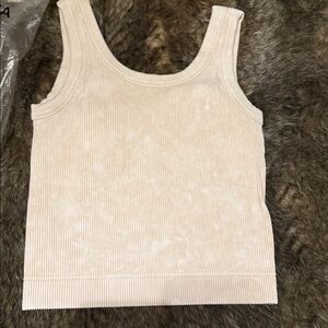 Zenana Ribbed Tank Top - “Sand Beige” various sizes 🆕